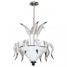 Murano glass front element chandelier